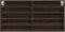 vidaXL - Vitrinekast - 100x8,5x50 - cm - bewerkt - hout - bruin - eikenkleurig