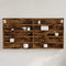 vidaXL - Vitrinekast - 100x8,5x50 - cm - bewerkt - hout - gerookt - eikenkleurig