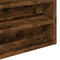 vidaXL - Vitrinekast - 100x8,5x50 - cm - bewerkt - hout - gerookt - eikenkleurig