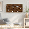 vidaXL - Vitrinekast - 100x8,5x50 - cm - bewerkt - hout - gerookt - eikenkleurig