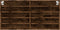 vidaXL - Vitrinekast - 100x8,5x50 - cm - bewerkt - hout - gerookt - eikenkleurig