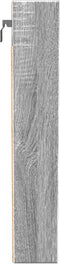 vidaXL - Vitrinekast - 100x8,5x50 - cm - bewerkt - hout - grijs - sonoma - eikenkleur