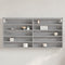 vidaXL - Vitrinekast - 100x8,5x50 - cm - bewerkt - hout - grijs - sonoma - eikenkleur