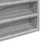 vidaXL - Vitrinekast - 100x8,5x50 - cm - bewerkt - hout - grijs - sonoma - eikenkleur