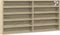 vidaXL - Vitrinekast - 100x8,5x50 - cm - bewerkt - hout - sonoma - eikenkleurig