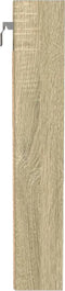 vidaXL - Vitrinekast - 100x8,5x50 - cm - bewerkt - hout - sonoma - eikenkleurig