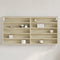 vidaXL - Vitrinekast - 100x8,5x50 - cm - bewerkt - hout - sonoma - eikenkleurig