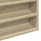 vidaXL - Vitrinekast - 100x8,5x50 - cm - bewerkt - hout - sonoma - eikenkleurig