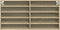 vidaXL - Vitrinekast - 100x8,5x50 - cm - bewerkt - hout - sonoma - eikenkleurig