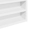 vidaXL - Vitrinekast - 100x8,5x50 - cm - bewerkt - hout - wit