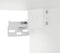 vidaXL - Vitrinekast - 100x8,5x50 - cm - bewerkt - hout - wit