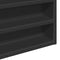 vidaXL - Vitrinekast - 100x8,5x50 - cm - bewerkt - hout - zwart