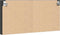 vidaXL - Vitrinekast - 100x8,5x50 - cm - bewerkt - hout - zwart
