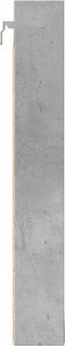vidaXL - Vitrinekast - 100x8,5x58 - cm - bewerkt - hout - betongrijs