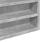 vidaXL - Vitrinekast - 100x8,5x58 - cm - bewerkt - hout - betongrijs