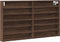 vidaXL - Vitrinekast - 100x8,5x58 - cm - bewerkt - hout - bruin - eikenkleurig