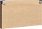 vidaXL - Vitrinekast - 100x8,5x58 - cm - bewerkt - hout - bruin - eikenkleurig