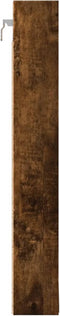 vidaXL - Vitrinekast - 100x8,5x58 - cm - bewerkt - hout - gerookt - eikenkleurig