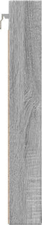 vidaXL - Vitrinekast - 100x8,5x58 - cm - bewerkt - hout - grijs - sonoma - eikenkleur