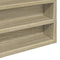 vidaXL - Vitrinekast - 100x8,5x58 - cm - bewerkt - hout - sonoma - eikenkleurig