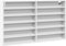 vidaXL - Vitrinekast - 100x8,5x58 - cm - bewerkt - hout - wit