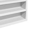 vidaXL - Vitrinekast - 100x8,5x58 - cm - bewerkt - hout - wit