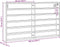 vidaXL - Vitrinekast - 100x8,5x58 - cm - bewerkt - hout - wit