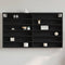 vidaXL - Vitrinekast - 100x8,5x58 - cm - bewerkt - hout - zwart
