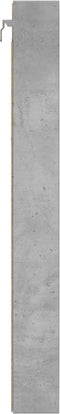 vidaXL - Vitrinekast - 100x8,5x75 - cm - bewerkt - hout - betongrijs