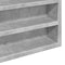 vidaXL - Vitrinekast - 100x8,5x75 - cm - bewerkt - hout - betongrijs