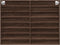 vidaXL - Vitrinekast - 100x8,5x75 - cm - bewerkt - hout - bruin - eikenkleur