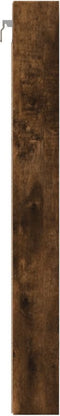 vidaXL - Vitrinekast - 100x8,5x75 - cm - bewerkt - hout - gerookt - eikenkleurig