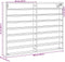 vidaXL - Vitrinekast - 100x8,5x75 - cm - bewerkt - hout - gerookt - eikenkleurig