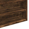 vidaXL - Vitrinekast - 100x8,5x75 - cm - bewerkt - hout - gerookt - eikenkleurig