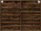 vidaXL - Vitrinekast - 100x8,5x75 - cm - bewerkt - hout - gerookt - eikenkleurig
