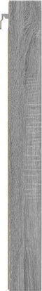 vidaXL - Vitrinekast - 100x8,5x75 - cm - bewerkt - hout - grijs - sonoma - eikenkleur
