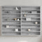 vidaXL - Vitrinekast - 100x8,5x75 - cm - bewerkt - hout - grijs - sonoma - eikenkleur