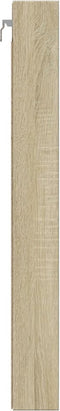 vidaXL - Vitrinekast - 100x8,5x75 - cm - bewerkt - hout - sonoma - eikenkleurig