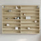 vidaXL - Vitrinekast - 100x8,5x75 - cm - bewerkt - hout - sonoma - eikenkleurig
