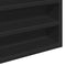 vidaXL - Vitrinekast - 100x8,5x75 - cm - bewerkt - hout - zwart