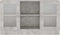 vidaXL - Vitrinekast - 120x30,5x70 - cm - bewerkt - hout - betongrijs