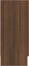 vidaXL - Vitrinekast - 120x30,5x70 - cm - bewerkt - hout - bruin - eikenkleur