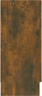 vidaXL - Vitrinekast - 120x30,5x70 - cm - bewerkt - hout - gerookt - eikenkleurig