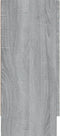 vidaXL - Vitrinekast - 120x30,5x70 - cm - bewerkt - hout - grijs - sonoma - eiken
