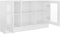 vidaXL - Vitrinekast - 120x30,5x70 - cm - bewerkt - hout - hoogglans - wit