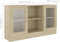 vidaXL - Vitrinekast - 120x30,5x70 - cm - bewerkt - hout - sonoma - eikenkleurig