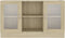 vidaXL - Vitrinekast - 120x30,5x70 - cm - bewerkt - hout - sonoma - eikenkleurig