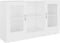 vidaXL - Vitrinekast - 120x30,5x70 - cm - bewerkt - hout - wit