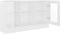 vidaXL - Vitrinekast - 120x30,5x70 - cm - bewerkt - hout - wit