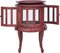vidaXL - Vitrinekast - 50x50x76 - cm - massief - mahoniehout - bruin